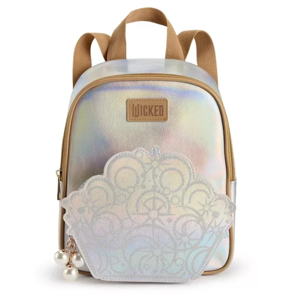 🦋🩷💚Wicked Glinda-Inspired Iridescent Mini Backpack NWT